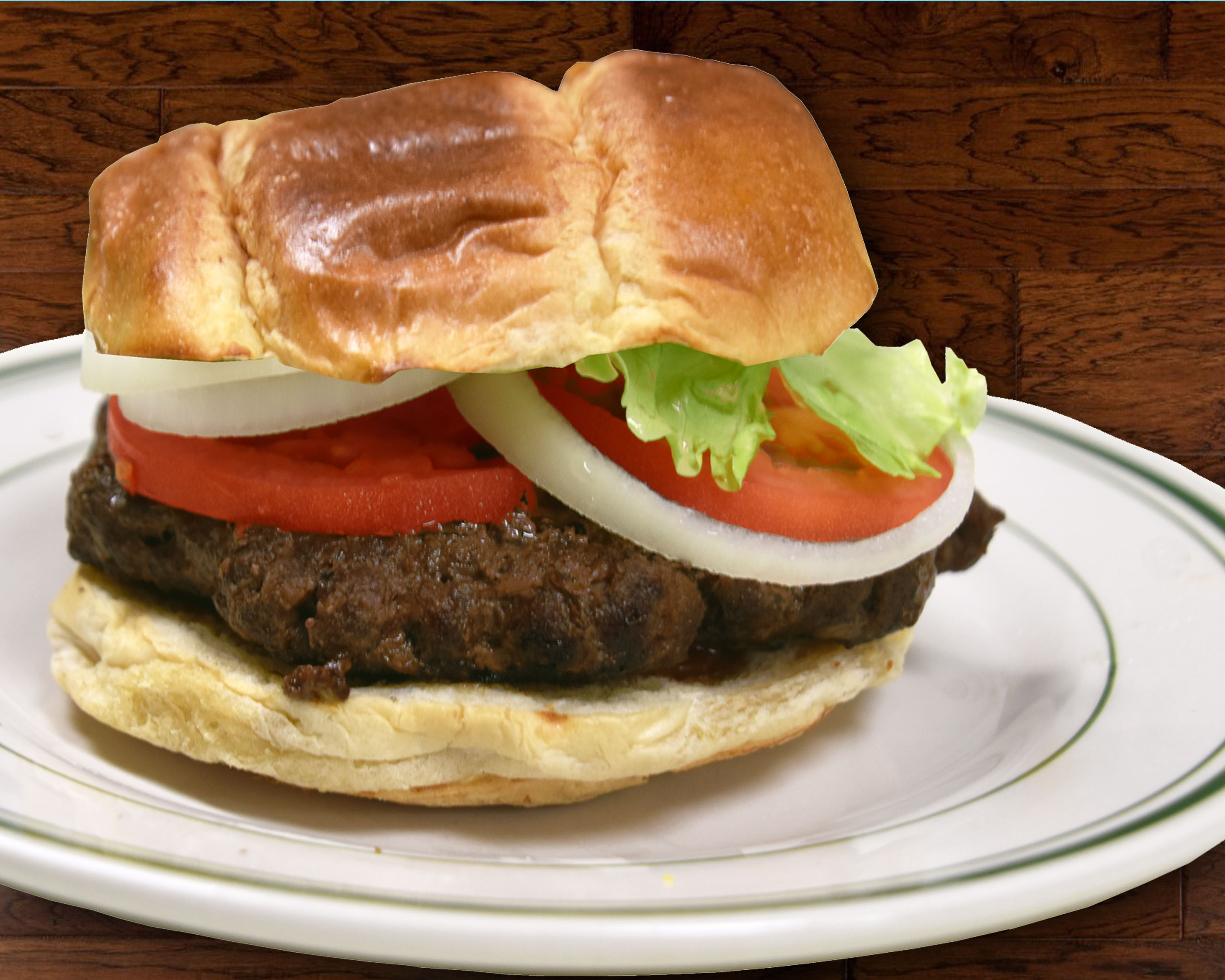 Order 1/2 lb. Hamburger food online from Beggars Pizza store, Chicago on bringmethat.com