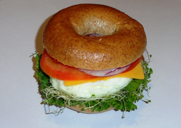 Order Eggwich with Vegetables food online from Bagelworks Cafe store, Los Angeles on bringmethat.com
