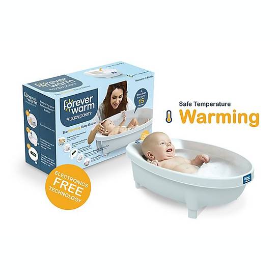 Order ForeverWarm Warming Baby Bathtub Bather in White food online from Buybuy Baby store, Mason on bringmethat.com