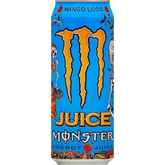 Order Monster Mango Loco Juice 16oz food online from Caseys Carry Out Pizza store, Elkhorn on bringmethat.com