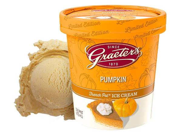 Order Pumpkin Pint food online from Graeter Ice Cream store, Cincinnati on bringmethat.com