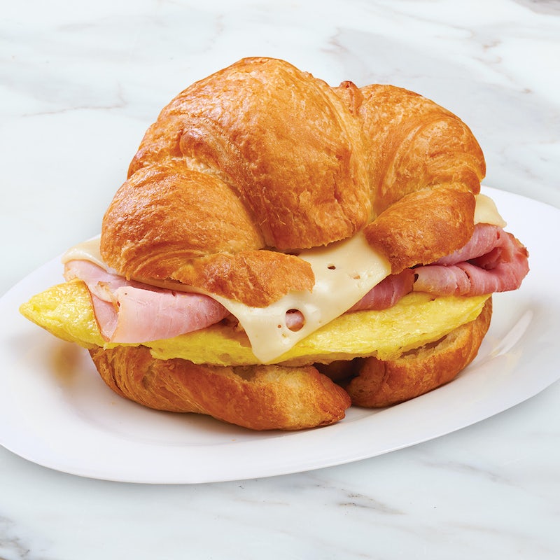 Order Ham Egg & Swiss Croissant food online from Boudin store, Sunnyvale on bringmethat.com