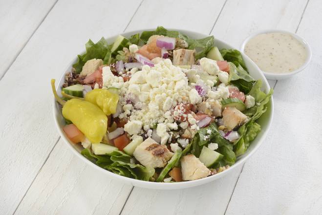 Order Mediterranean Chicken Salad food online from Natures Table Cafe store, Lake Mary on bringmethat.com
