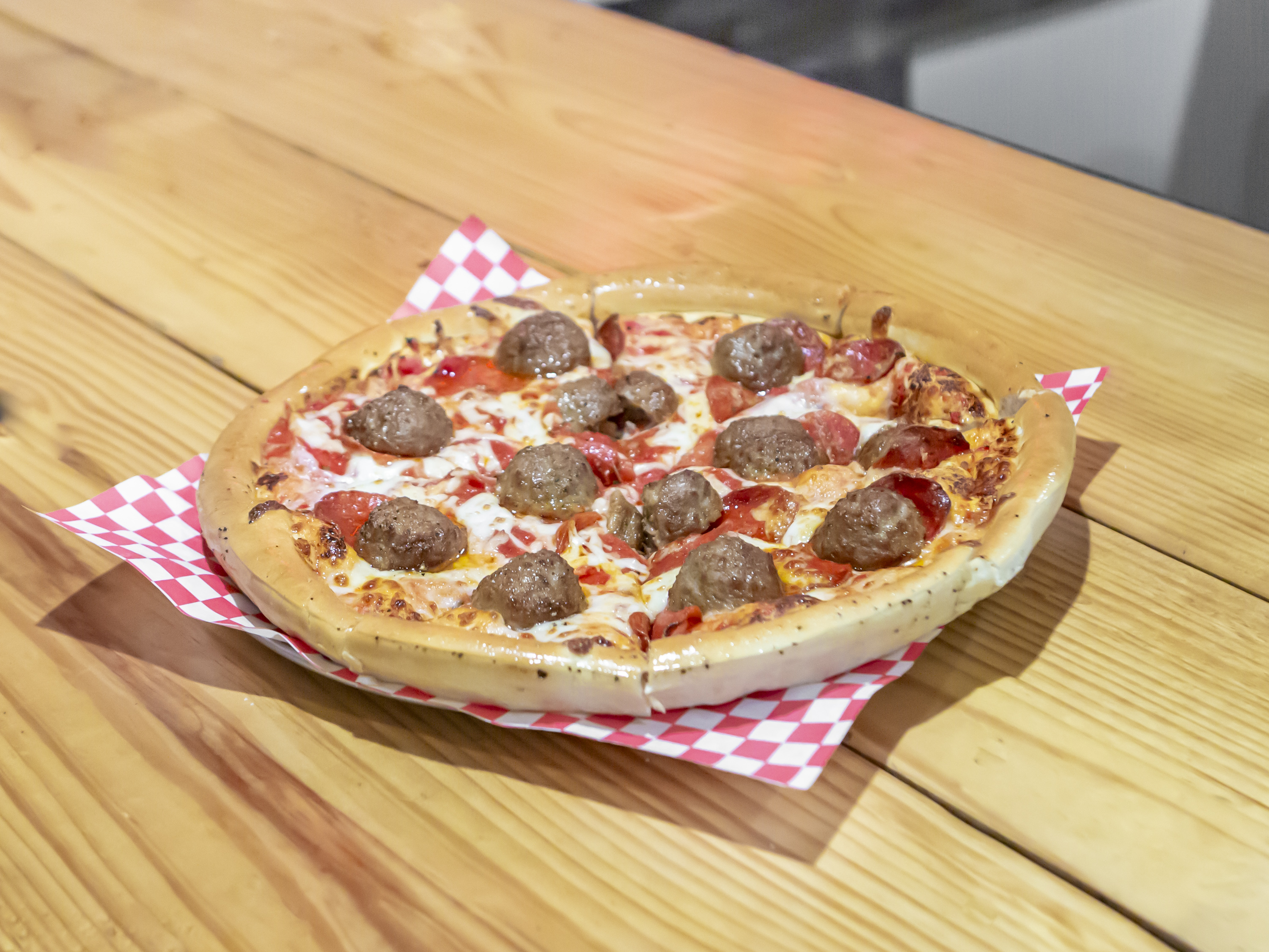 Order Meatball Heart Attack Pizza food online from Rocko's Pizza store, Terrell on bringmethat.com