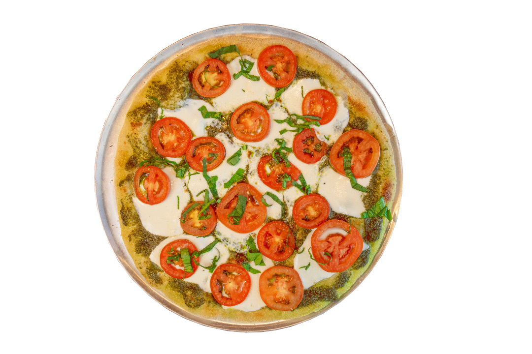 Order 14" Queen Margherita food online from Crushed Red store, Overland Park on bringmethat.com