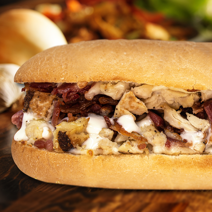 Order Rooster's CBR Sandwich food online from Noble Roman Craft Pizza & Pub store, Lafayette on bringmethat.com