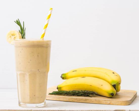 Order Rich Banana Cream Frappé food online from High Life Coffee Shop store, Fairburn on bringmethat.com