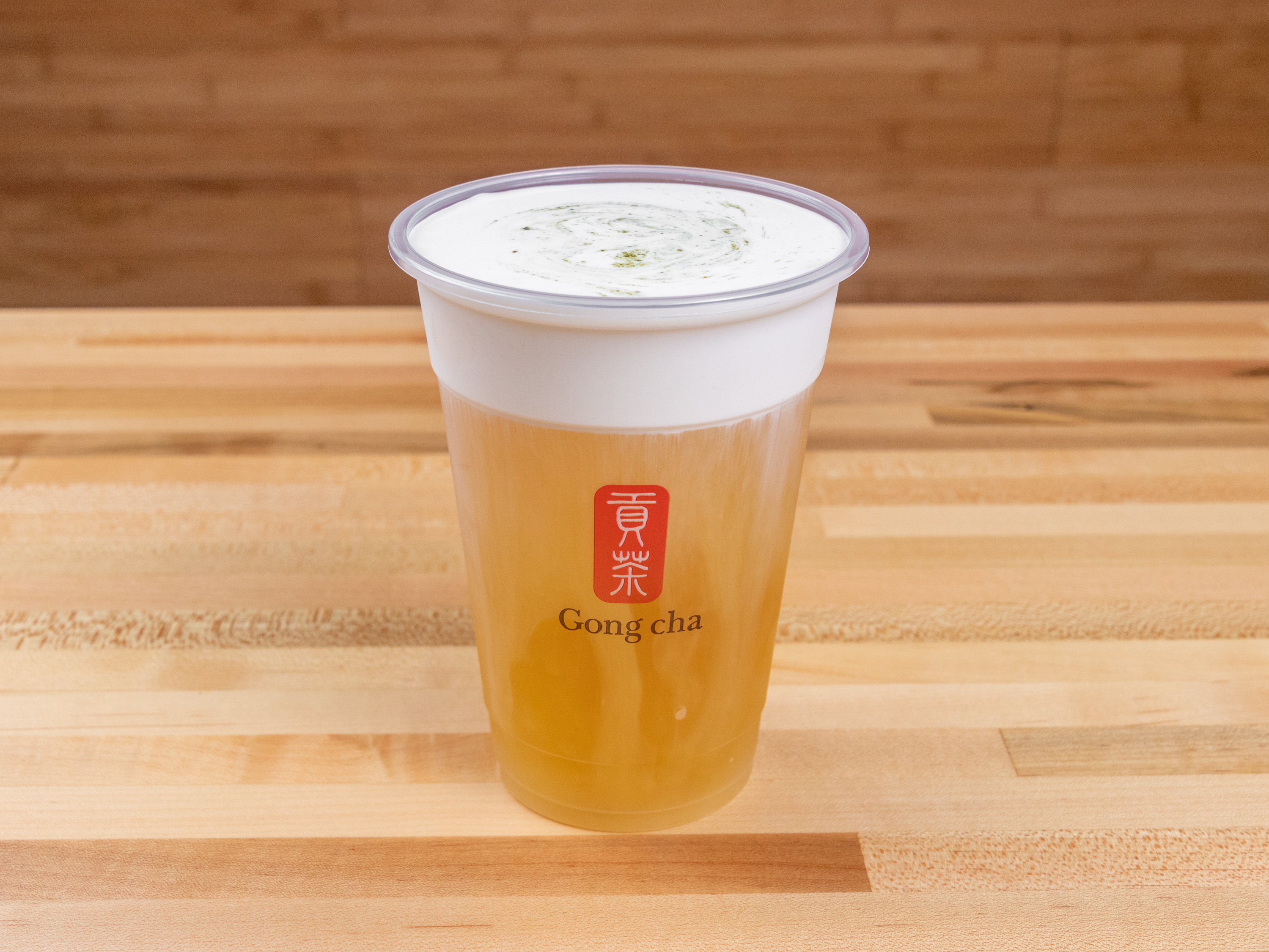 Order Cold Milk Foam Green Tea food online from Gongcha Suwanee store, Suwanee on bringmethat.com
