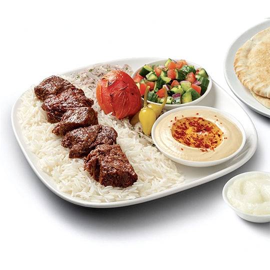 Order Shish Kabob Plate food online from Zankou Chicken store, Glendale on bringmethat.com