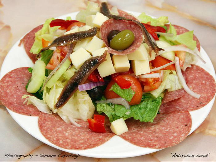 Order Antipasta Salad food online from Italian Village Pizza store, Pittsburgh on bringmethat.com