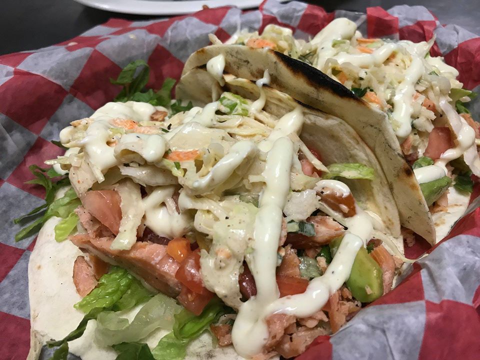 Order Smoked Salmon Tacos food online from Smoke BBQ store, Bethesda on bringmethat.com
