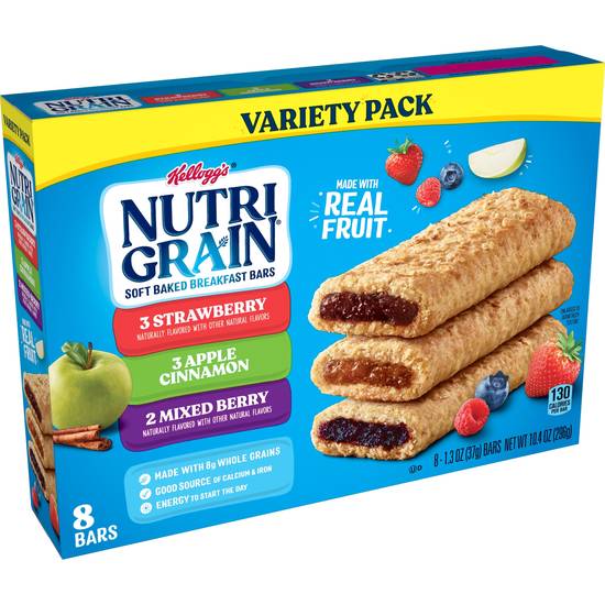 Order Nutri-Grain Soft Baked Breakfast Bar Variety Pack, 8 CT food online from Cvs store, PEARL on bringmethat.com
