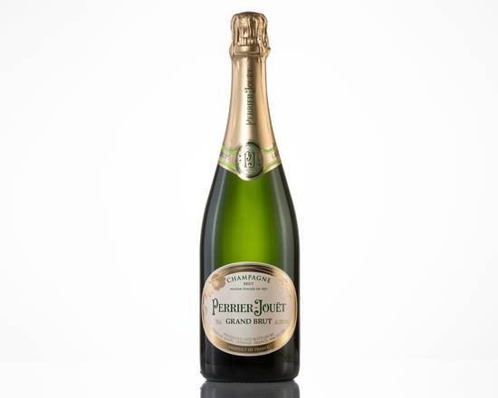 Order Perrier Jouet Grand Brut, 750mL champagne (12.0% ABV) food online from Clairemont Liquor store, San Diego on bringmethat.com
