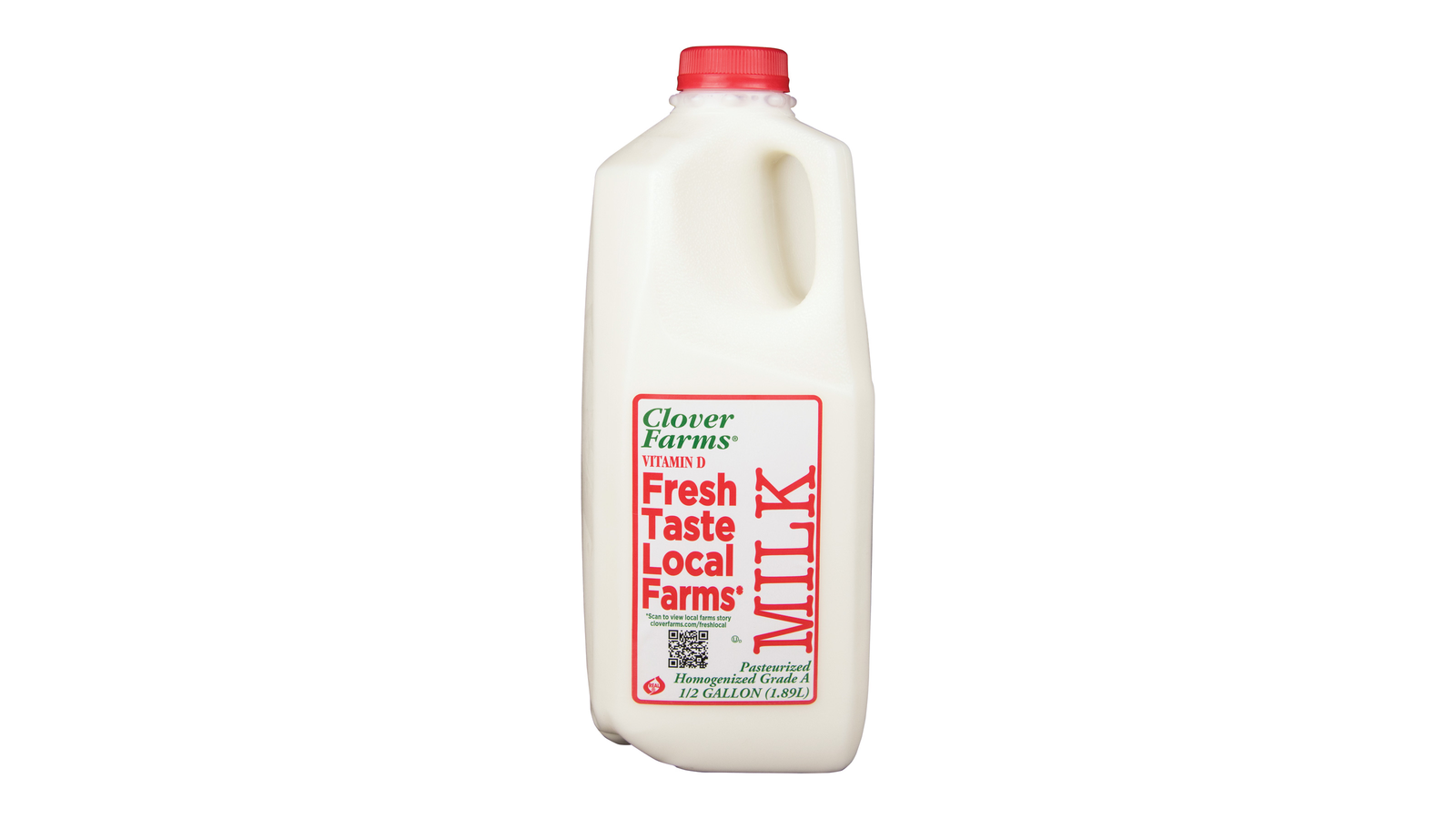 Order Clover Farms Vitamin D Milk, Half Gallon food online from Lula Convenience Store store, Evesham on bringmethat.com