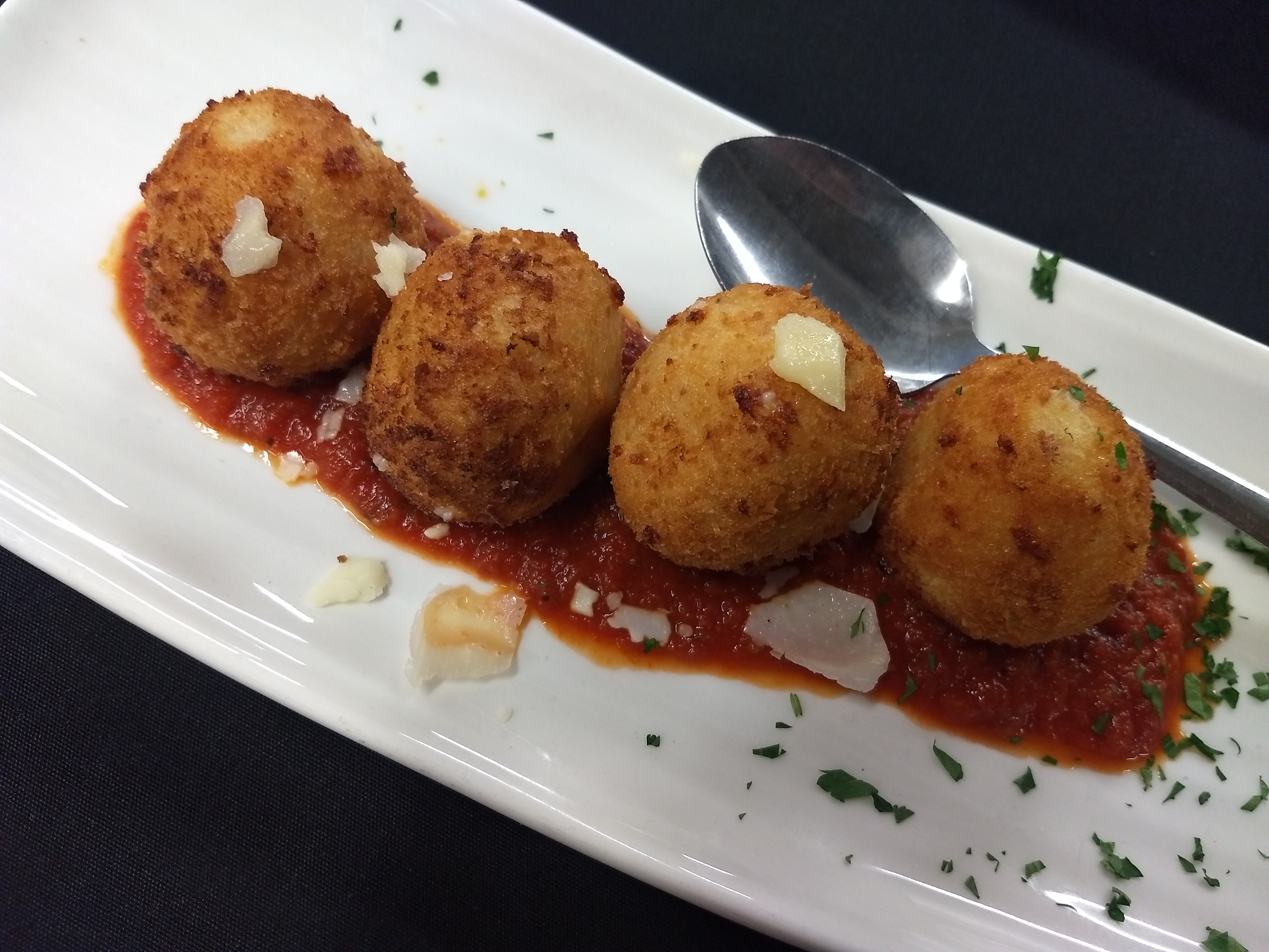 Order Risotto Balls food online from Peppercorns store, Worcester on bringmethat.com