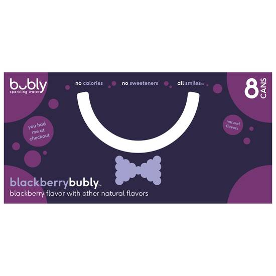 Order BUBLY BLACKBERRY 8PK 12Z CN food online from Rite Aid store, PITTSBURGH on bringmethat.com