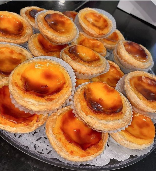 Order Pasteis de Natas   food online from Baba Bakery & Cafe store, Madison on bringmethat.com