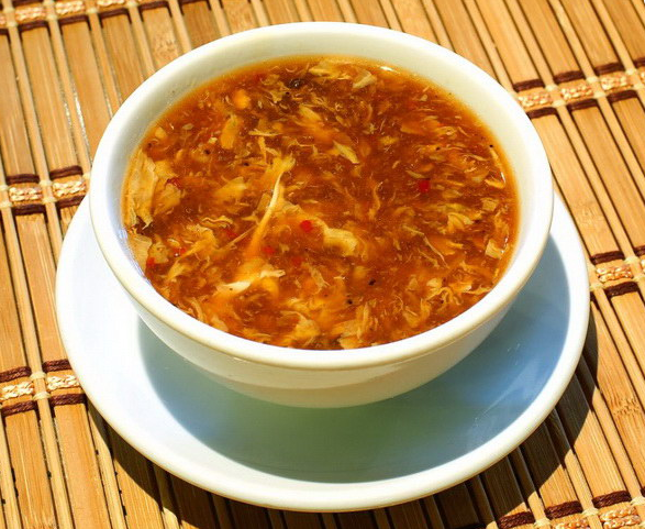 Order 18. Hot and Sour Soup food online from Mandarin Taste Restaurante store, Baltimore on bringmethat.com