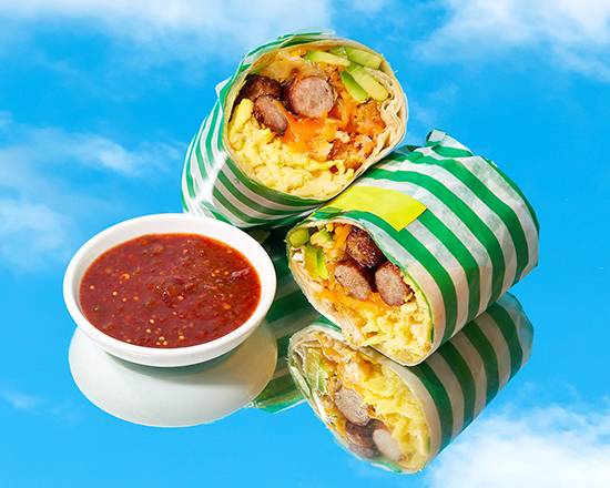 Order Sausage Breakfast Burrito food online from Daydream Breakfast Burritos store, Lakewood on bringmethat.com