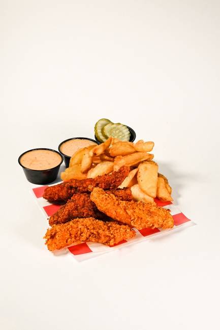 Order Four Tenders and a Side food online from Smackbird store, Dallas on bringmethat.com