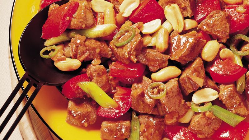 Order B6. Kung Pao Beef food online from China First store, Seattle on bringmethat.com