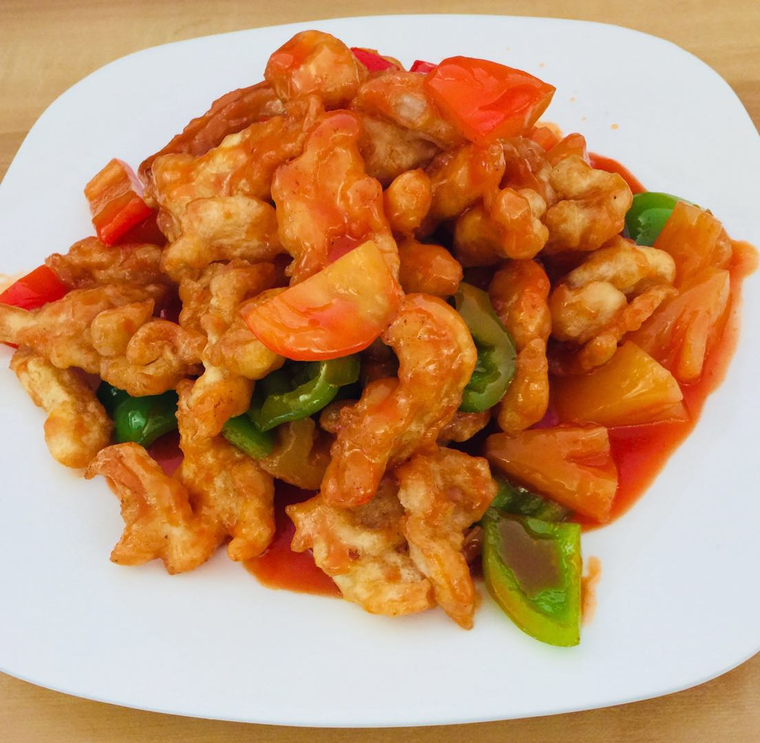 Order Sweet Sour Chicken （咕老鸡） food online from China Impression Restaurant store, Costa Mesa on bringmethat.com