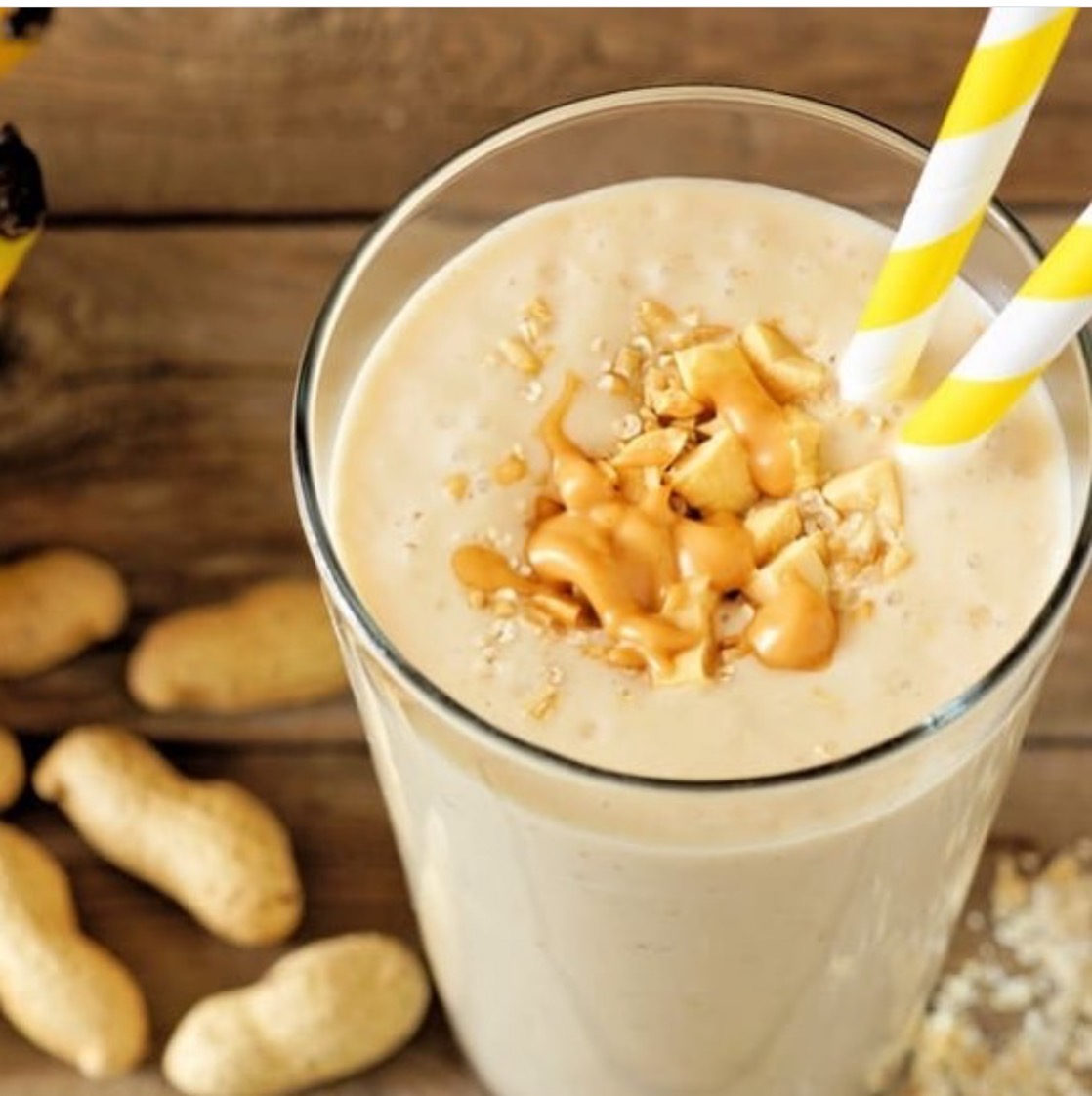 Order 46. Peanut Butter Punch food online from Hawa Smoothies store, New York on bringmethat.com