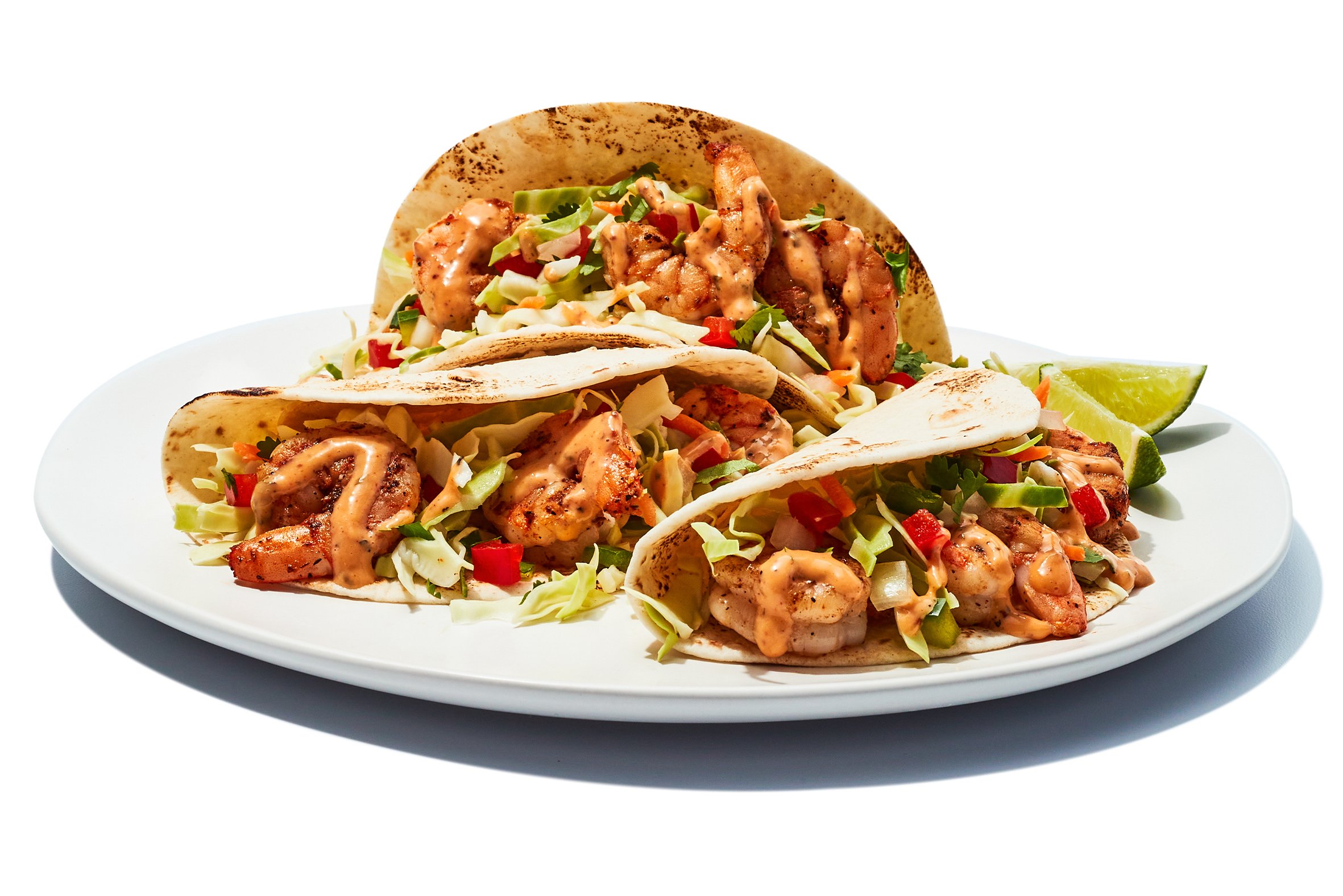 Order Baja Shrimp Tacos food online from Hootie Bait & Tackle store, Mesa on bringmethat.com