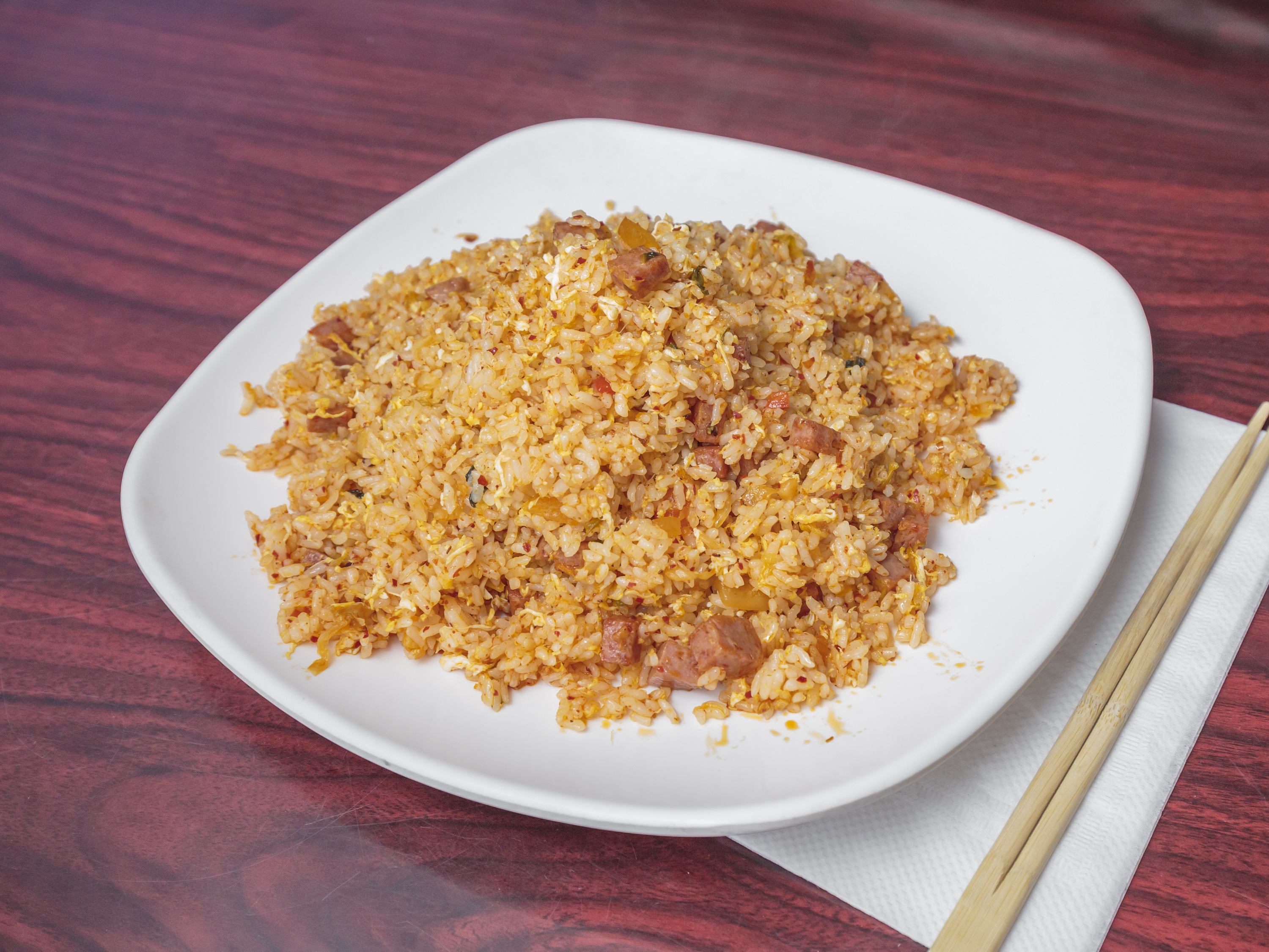 Order Kimchi & Spam Fried Rice food online from Teriyaki & Noodles store, Vancouver on bringmethat.com