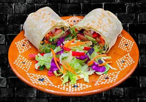 Order Vegetarian Burrito food online from RIVAS MEXICAN GRILL store, Fort Mohave on bringmethat.com