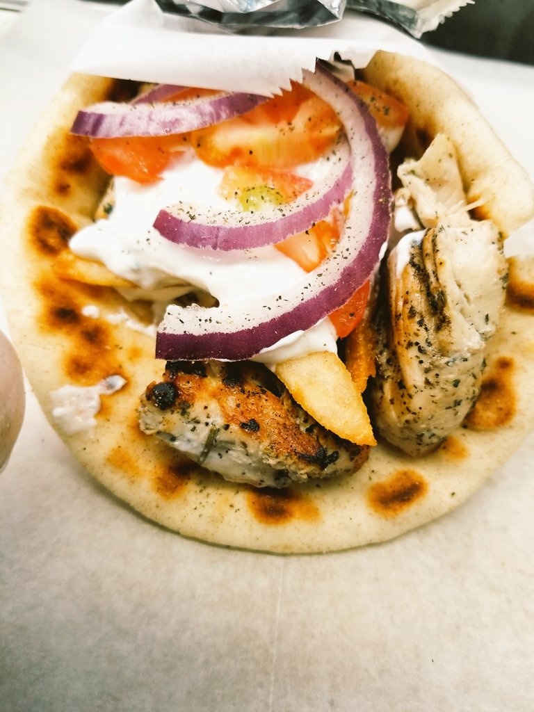 Order Chicken Gyro food online from The Greek Express store, West Chester on bringmethat.com