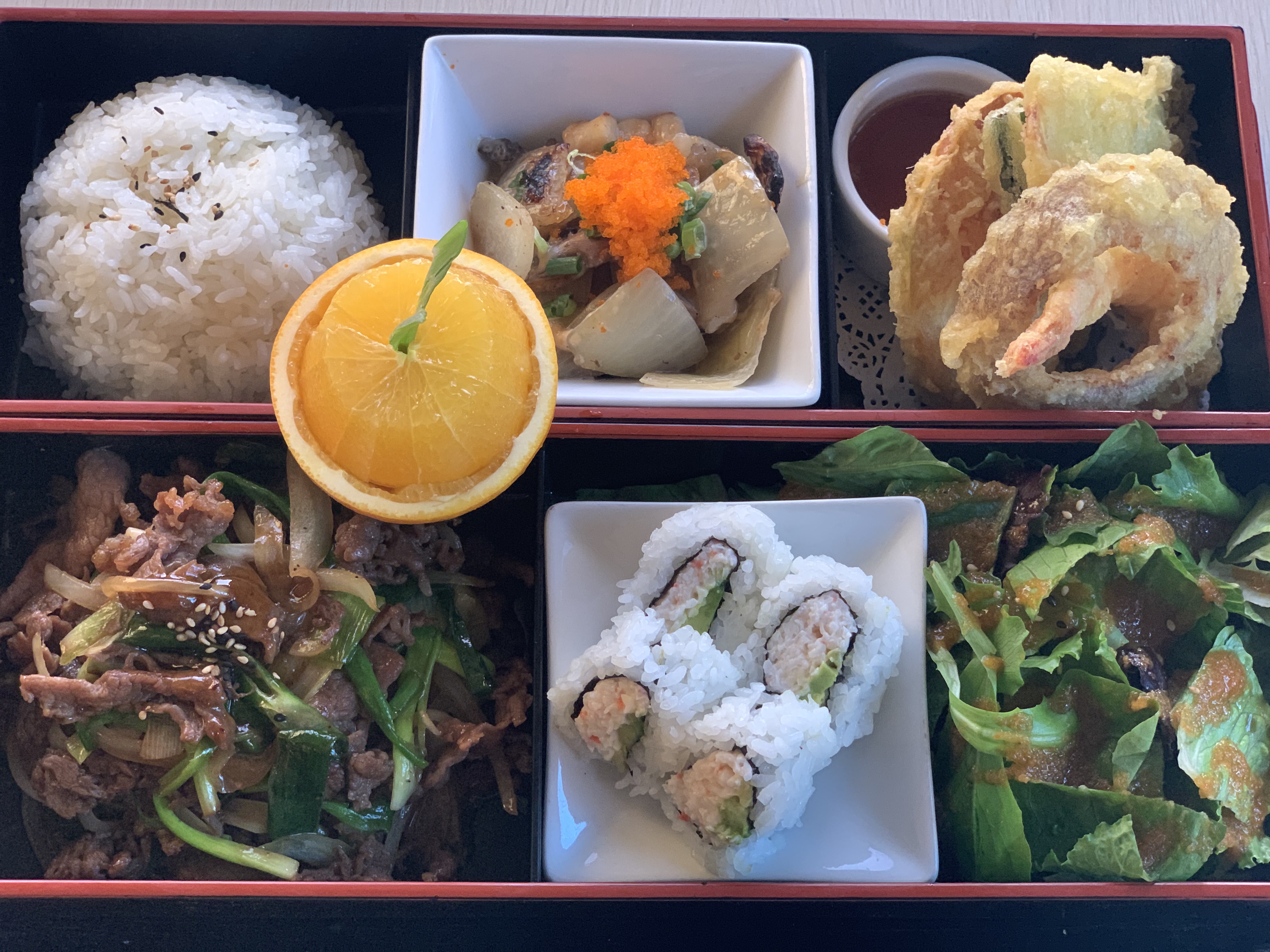 Order Bulgogi Bento food online from Sakana Japanese Sushi & Grill store, La Canada Flintridge on bringmethat.com