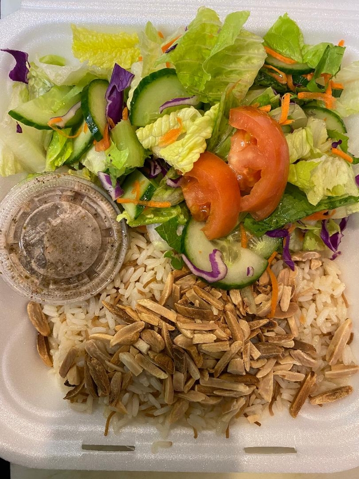 Order Almond Rice Salad food online from La Fresh Mediterranean Grill store, Plymouth on bringmethat.com