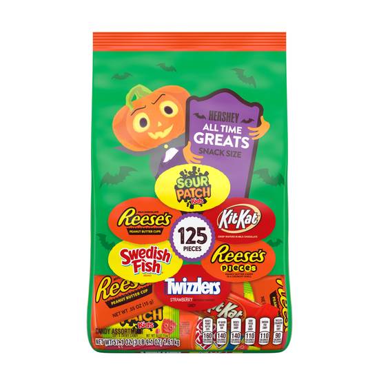 Order Hershey's All Time Greats Snack Size Candy, 57.1oz - 125 ct food online from Rite Aid store, Madison on bringmethat.com