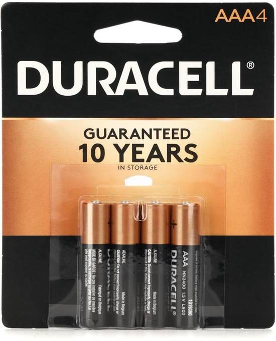 Order Duracell MN2400B4Z AAA Copper Top Aaa Alkaline food online from Exxon Food Mart store, Port Huron on bringmethat.com