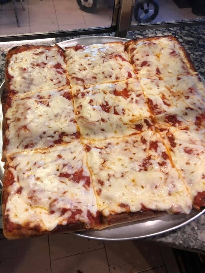 Order Sicilian Cheese Pizza - 9 Slices food online from Giardini Pizza store, Brooklyn on bringmethat.com