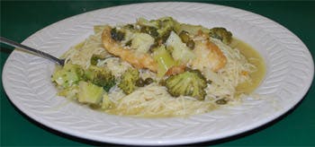 Order Salmon Picata - Entree food online from Primas Pasta & Pizza Restaurant store, Fort Worth on bringmethat.com