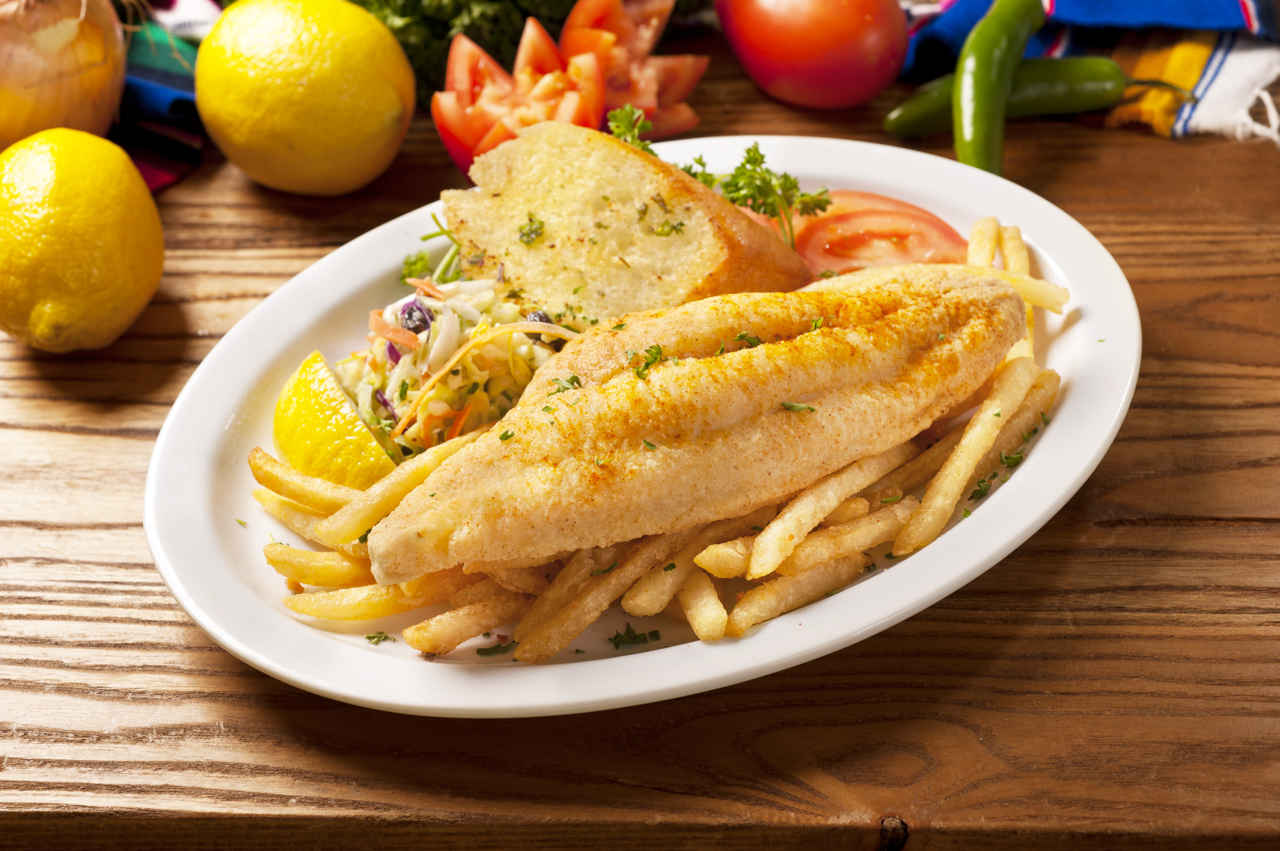 Order Catfish Plate food online from Fish Dish store, North Hollywood on bringmethat.com