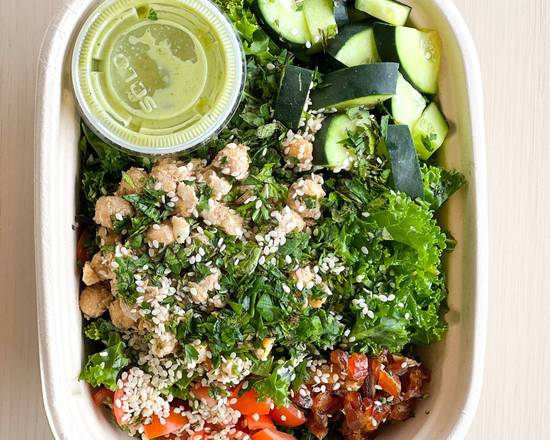 Order Chickpea Greens Salad food online from The Well Juicery store, Bozeman on bringmethat.com