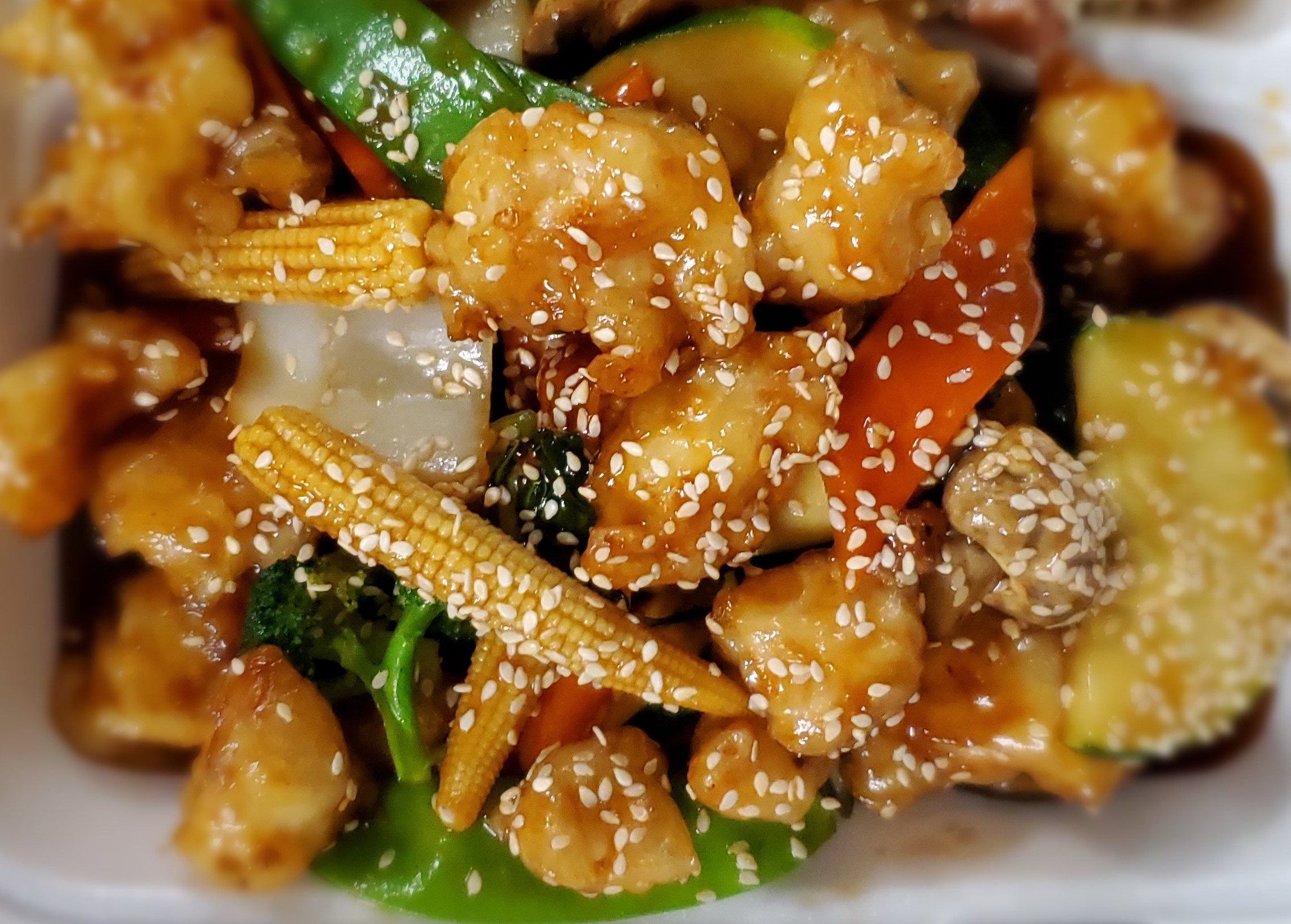 Order 127. Sesame Chicken food online from Ho Ho Gourmet store, Salt Lake City on bringmethat.com
