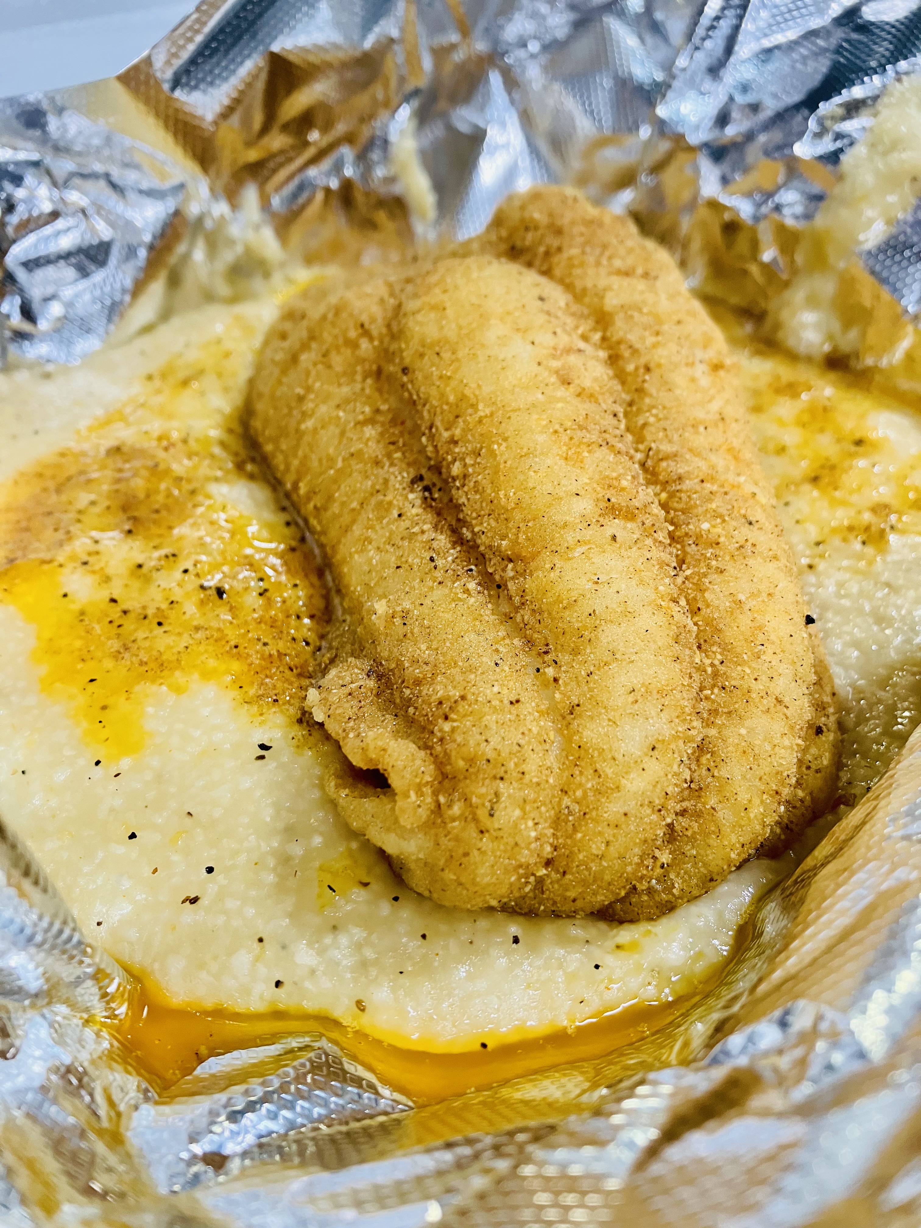 Order Catfish & Grits food online from Seafood Boil NC store, Mount Holly on bringmethat.com