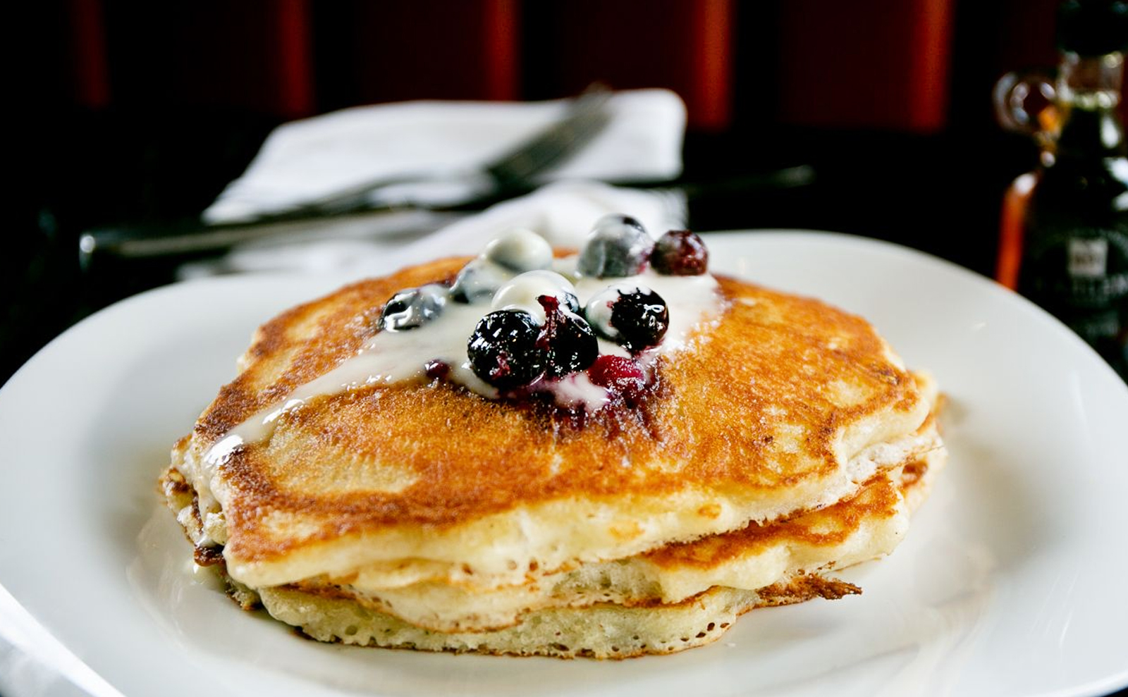 Order Buttermilk Pancakes food online from Blvd Bistro Of Harlem store, New York on bringmethat.com