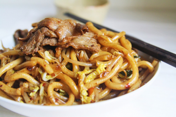 Order Udon with Beef food online from Chopstix store, Brooklyn on bringmethat.com