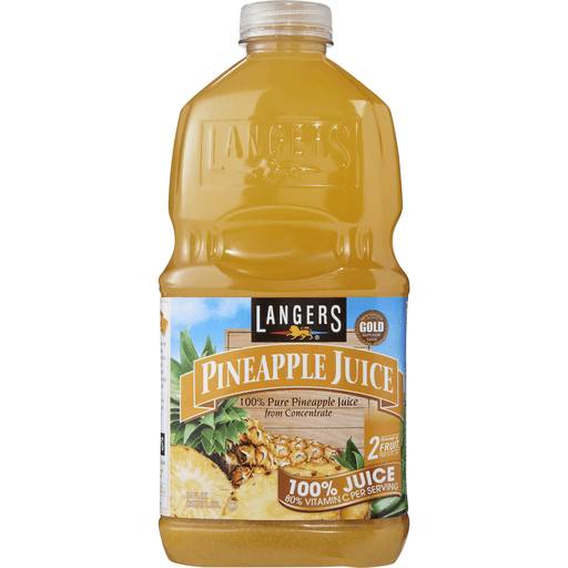 Order Langers Pineapple Juice (64 OZ) 90104 food online from Bevmo! store, Albany on bringmethat.com
