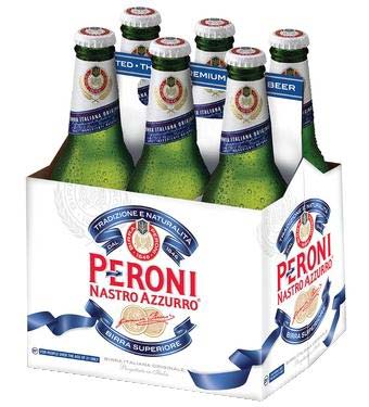 Order Peroni Beer 6 Pack Bottle food online from Mirage Wine & Liquor store, Palm Springs on bringmethat.com