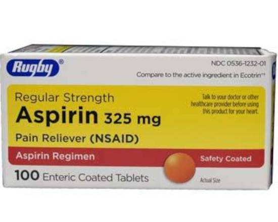 Order Rugby Aspirin 325mg food online from Trio Pharmacy store, Columbus on bringmethat.com