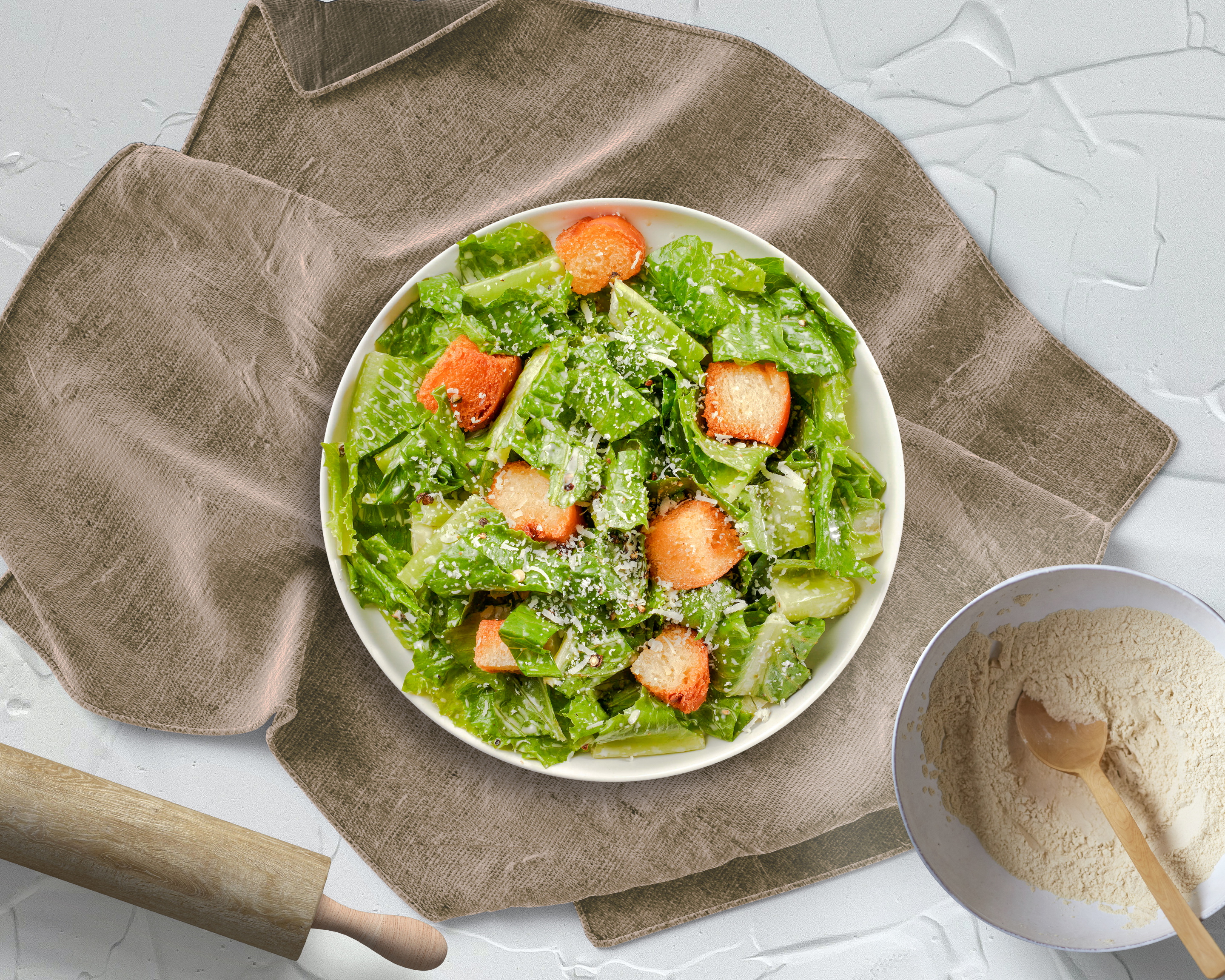 Order Romaine Seated, Please!  Salad food online from Pasta La Vista store, Briarcliff Manor on bringmethat.com