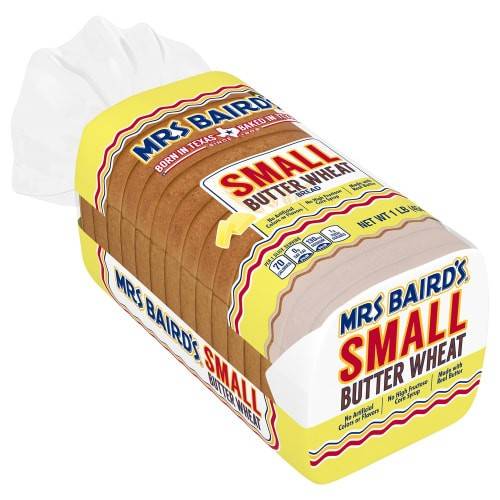 Order Mrs Baird's · Small Butter Wheat Bread (1 lb) food online from United Supermarkets store, Plainview on bringmethat.com