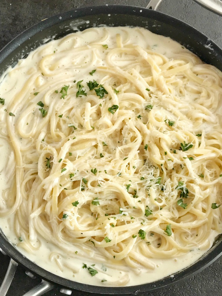Order Pasta with Alfredo Sauce food online from Little italy pizza store, Brooklyn on bringmethat.com