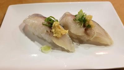 Order Mackerel/ Saba Sushi (2pcs) food online from Tokyo Sushi store, Santa Clarita on bringmethat.com
